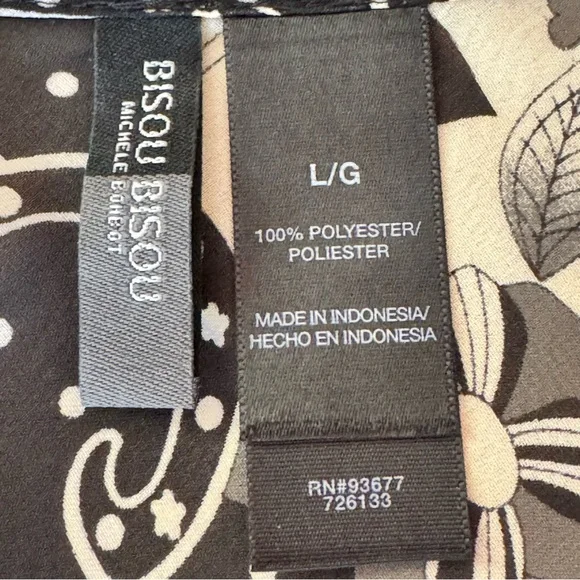 BISOU BISOU. NWT. Bohemian Rhapsody 2. Dita Print. Dress/Tunic w/tassels… - Picture 6 of 11